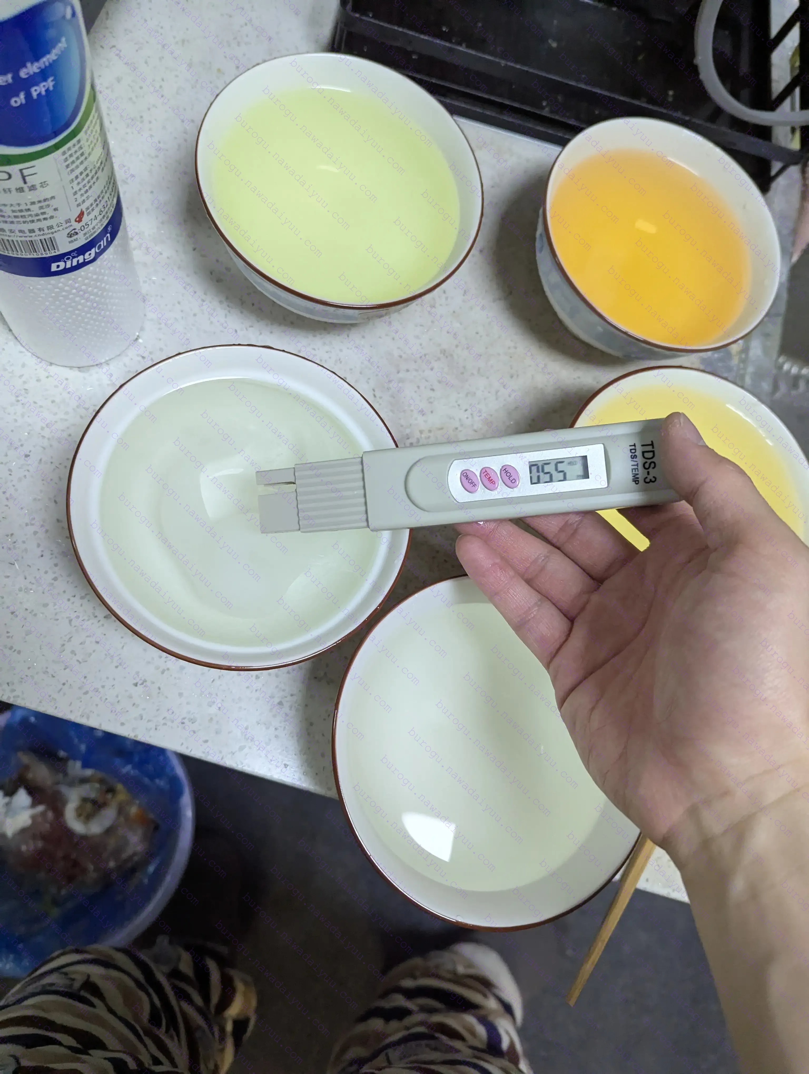 加去氯球后的废水TDS